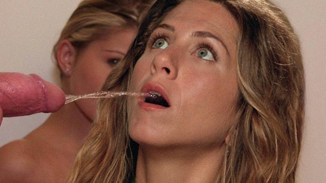 Jennifer Aniston demonstrates her dimensionless anus hole